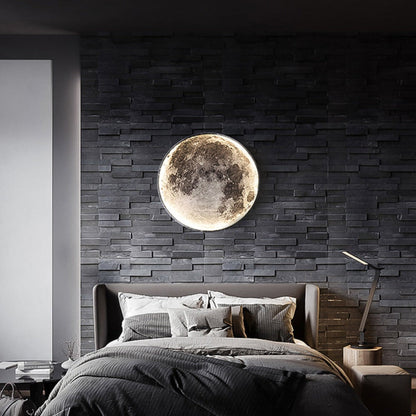 3D LED Plafondlamp Maan en Aarde - Dimbare Sfeerverlichting