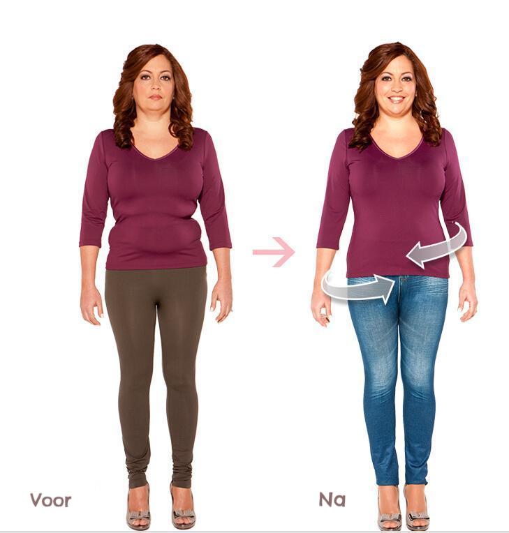Comfortabele Dames Legging met Jeans Look