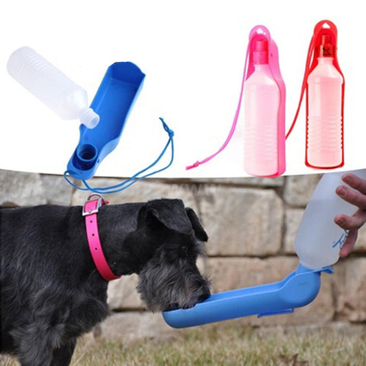 Reis drinkfles voor hond of kat