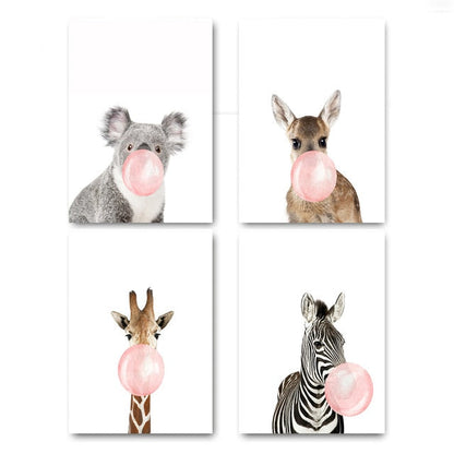 Lieve Dierenfoto's op Canvas | Super leuk voor op de Kinderkamer!