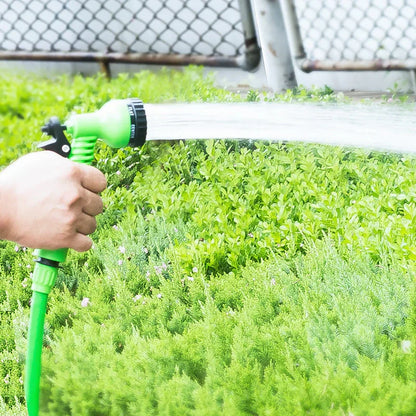 Uitzetbare Tuinslang "StretchSpray" met 7-standen Sproeikop – Knikvrij en Lichtgewicht