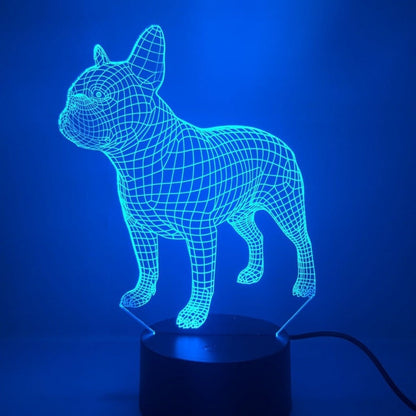 3D Illusie lamp - Franse Bulldog