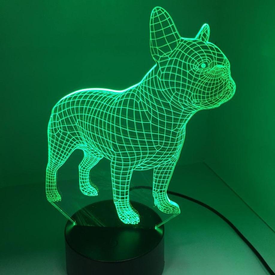 3D Illusie lamp - Franse Bulldog