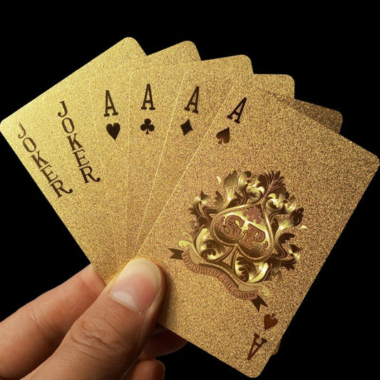Luxe gouden speelkaarten | Waterdicht en Geplastificeerd | Perfect voor Poker