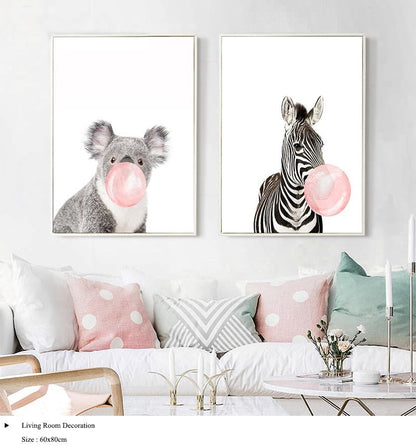 Lieve Dierenfoto's op Canvas | Super leuk voor op de Kinderkamer!