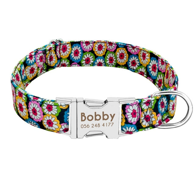 Gepersonaliseerde Hondenhalsband | Gegraveerd | Halsband met Naam | Bescherm uw Hond