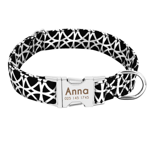 Gepersonaliseerde Hondenhalsband | Gegraveerd | Halsband met Naam | Bescherm uw Hond