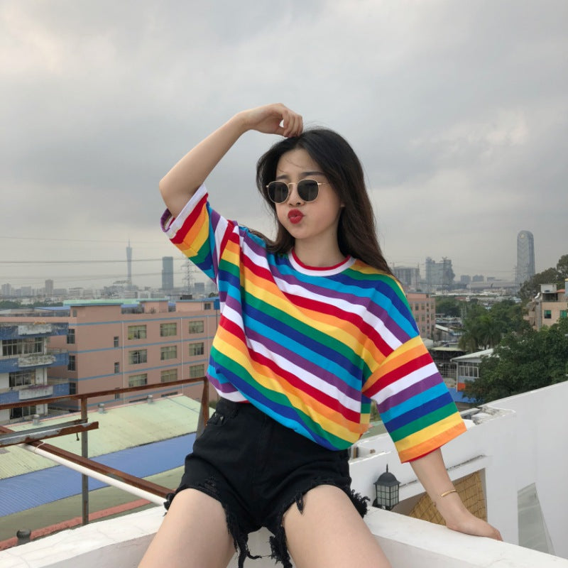 Regenboog Shirt Dames | Super voor deze zomer!