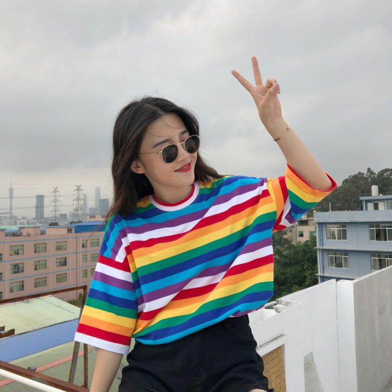 Regenboog Shirt Dames | Super voor deze zomer!
