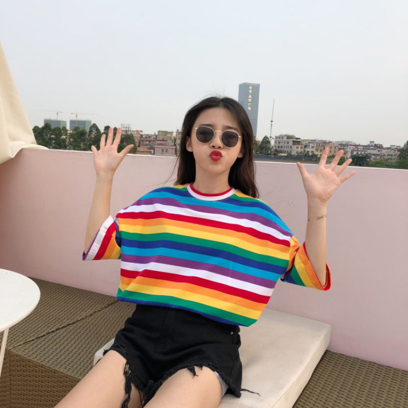 Regenboog Shirt Dames | Super voor deze zomer!