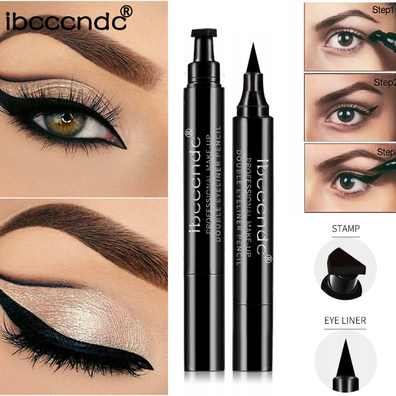 3-in-1 Eyeliner | Angle Brush + Vamp Stamp | Waterproof