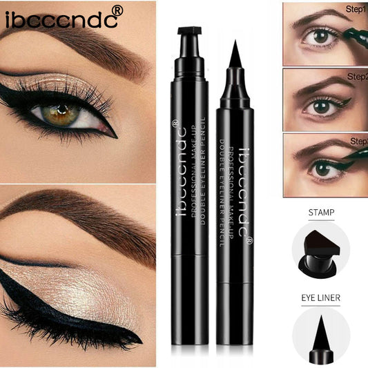 3-in-1 Eyeliner | Angle Brush + Vamp Stamp | Waterproof