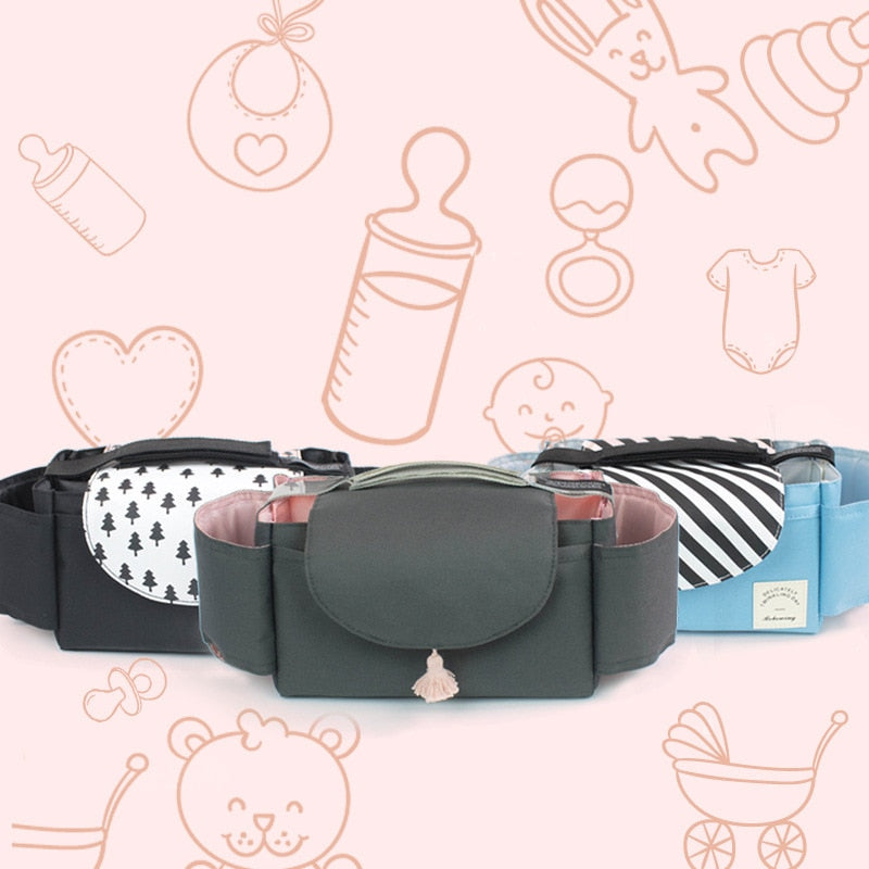 Luxe Luiertas voor aan de kinderwagen