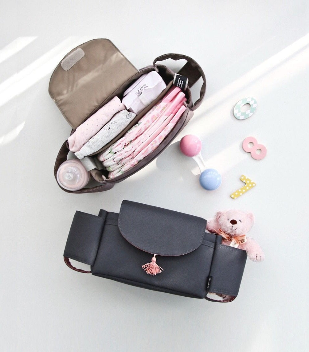 Luxe Luiertas voor aan de kinderwagen