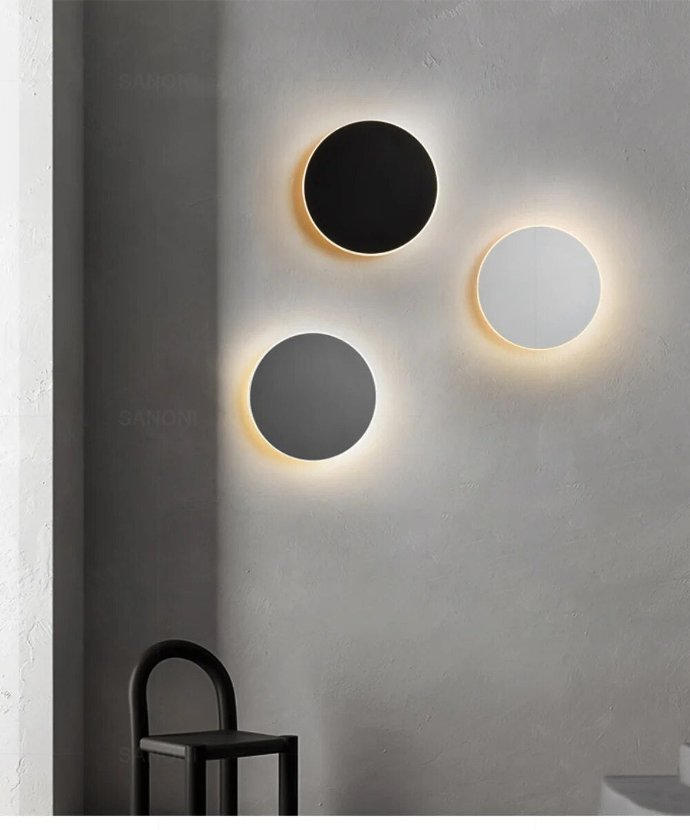 Lumeo LED Wandlamp Rond – Dimbaar, 20/30 cm – Aanraak & Sensorbediening
