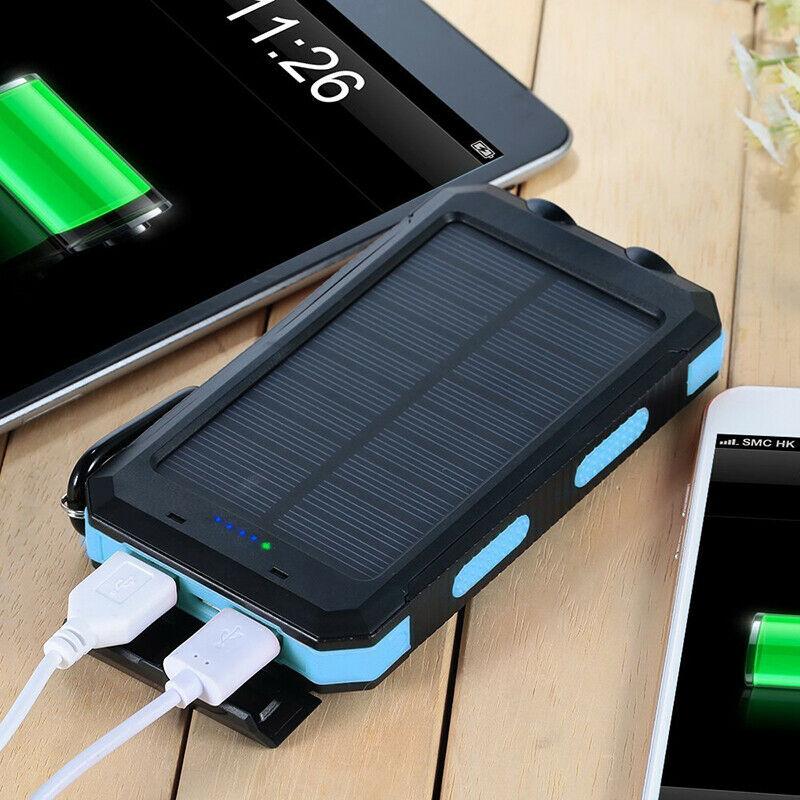 SunVault – Draagbare Zonne-Powerbank 500.000mAh met Zaklamp & Waterdichte Behuizing