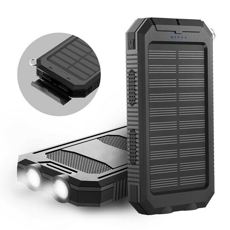 SunVault – Draagbare Zonne-Powerbank 500.000mAh met Zaklamp & Waterdichte Behuizing