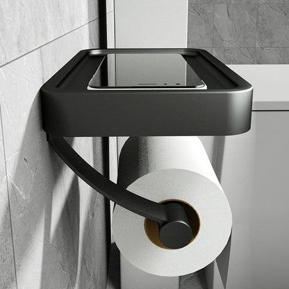 RVSPlank | Boorvrije Toiletrolhouder met Opbergplank van Roestvrij Staal