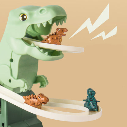 Interactieve Racebaan Speelgoed – Automatische Klimfunctie, LED Verlichting en Dinosaurus Thema