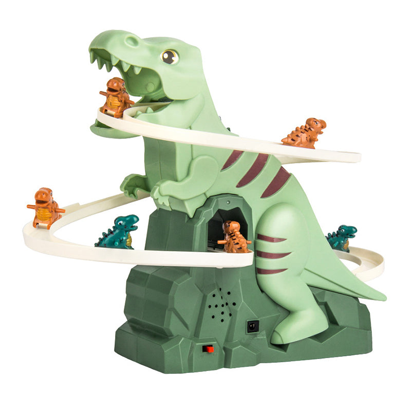Interactieve Racebaan Speelgoed – Automatische Klimfunctie, LED Verlichting en Dinosaurus Thema