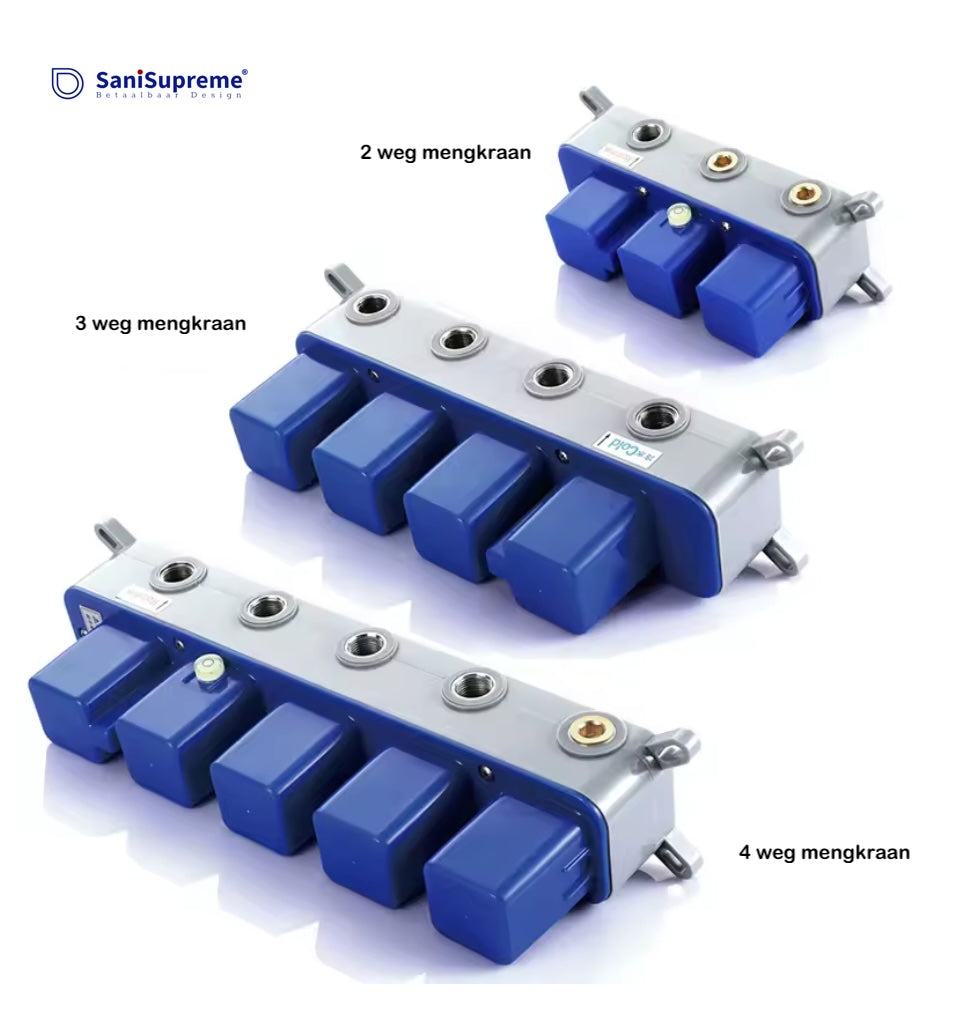 VoordeelPaleis® Manhattan Inbouw Regendouche Mengkraan 4-weg los chroom glans