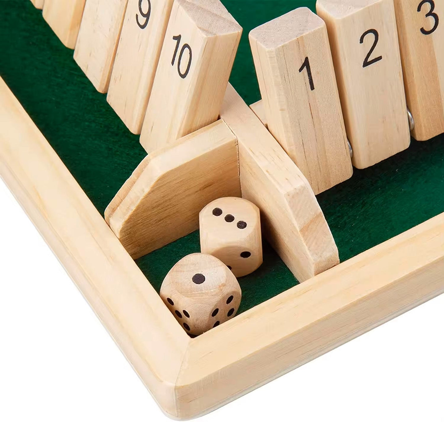 Bordspel – Educatief Houten Dobbelspel voor Wiskundige Vaardigheden en Strategisch Denken