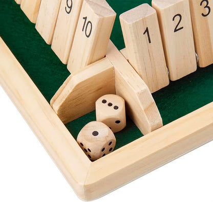 Bordspel – Educatief Houten Dobbelspel voor Wiskundige Vaardigheden en Strategisch Denken