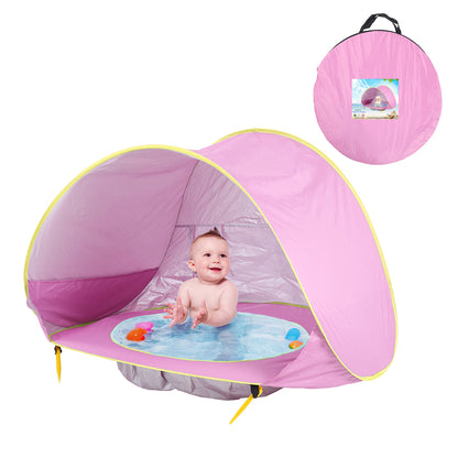 Babystrandtent – UV-Bescherming - Pop-Up Ontwerp met Verkoelend Badje - Ideaal voor Baby's en Peuters