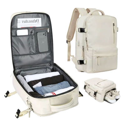 Norvo Waterdichte USB Rugzak – Reistas met Diefstalbeveiliging & Schoenenvak (35L)