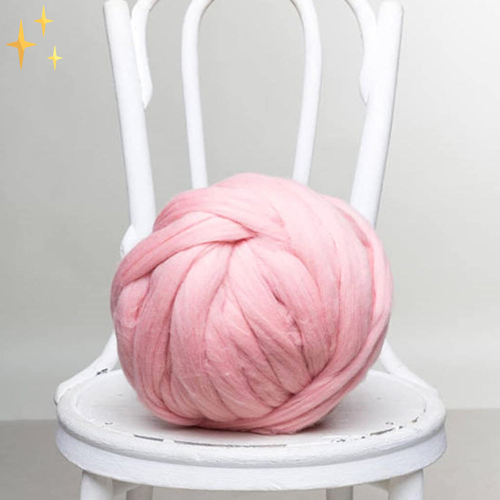 Knitselset voor Beginners - Maak je Eigen Dikke Deken met Extra Dikke Wol