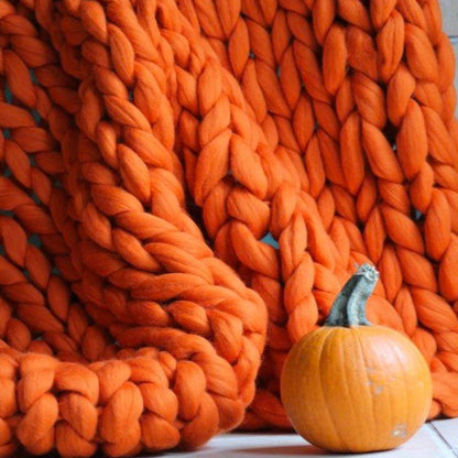 Knitselset voor Beginners - Maak je Eigen Dikke Deken met Extra Dikke Wol