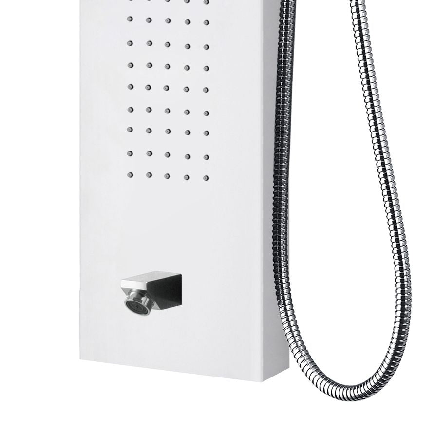VoordeelPaleis luxe massage douchepaneel - Aloni 160x20x7 cm wit