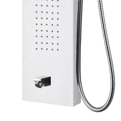 VoordeelPaleis luxe massage douchepaneel - Aloni 160x20x7 cm wit