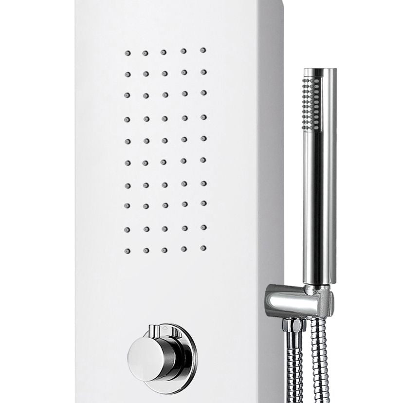 VoordeelPaleis luxe massage douchepaneel - Aloni 160x20x7 cm wit