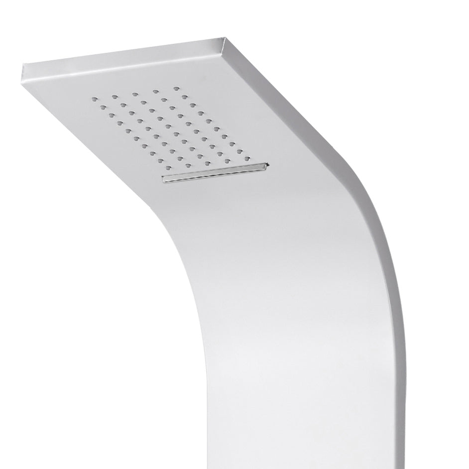 VoordeelPaleis luxe massage douchepaneel - Aloni 160x20x7 cm wit