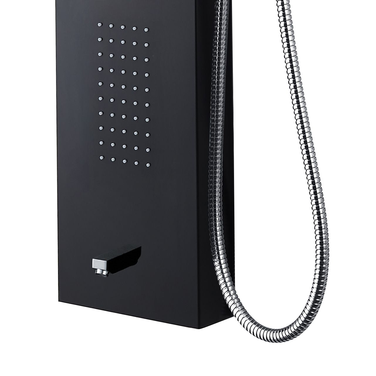 VoordeelPaleis luxe massage douchepaneel -  Marson 160x20x7 cm Zwart